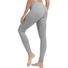 image:imageWiWi Womens Leggings Thermal Warm Underwear Pants Soft Long Johns Viscose from Bamboo Baselayer Pant SXXLAheather Grey