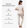 image:imageWiWi Womens Leggings Thermal Warm Underwear Pants Soft Long Johns Viscose from Bamboo Baselayer Pant SXXLBgrey Beige