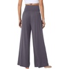 image:imageWiWi Womens Pajama Pants Bamboo Viscose Super Soft Wide Leg Palazzo Lounge Yoga Cooling Sleep Bottoms with Pockets SXXLAdark Grey