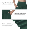 image:imageWiWi Womens Pajama Pants Bamboo Viscose Super Soft Wide Leg Palazzo Lounge Yoga Cooling Sleep Bottoms with Pockets SXXLAfence Green