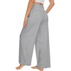image:imageWiWi Womens Pajama Pants Bamboo Viscose Super Soft Wide Leg Palazzo Lounge Yoga Cooling Sleep Bottoms with Pockets SXXLAheather Grey