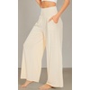 image:imageWiWi Womens Pajama Pants Bamboo Viscose Super Soft Wide Leg Palazzo Lounge Yoga Cooling Sleep Bottoms with Pockets SXXLAlight Beige
