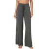 image:imageWiWi Womens Pajama Pants Bamboo Viscose Super Soft Wide Leg Palazzo Lounge Yoga Cooling Sleep Bottoms with Pockets SXXLBiron Grey