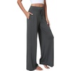 image:imageWiWi Womens Pajama Pants Bamboo Viscose Super Soft Wide Leg Palazzo Lounge Yoga Cooling Sleep Bottoms with Pockets SXXLBiron Grey