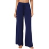 image:imageWiWi Womens Pajama Pants Bamboo Viscose Super Soft Wide Leg Palazzo Lounge Yoga Cooling Sleep Bottoms with Pockets SXXLBnavy