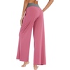 image:imageWiWi Womens Pajama Pants Bamboo Viscose Super Soft Wide Leg Palazzo Lounge Yoga Cooling Sleep Bottoms with Pockets SXXLBpale Violet Red