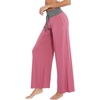 image:imageWiWi Womens Pajama Pants Bamboo Viscose Super Soft Wide Leg Palazzo Lounge Yoga Cooling Sleep Bottoms with Pockets SXXLBpale Violet Red