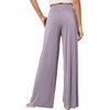 image:imageWiWi Womens Pajama Pants Bamboo Viscose Super Soft Wide Leg Palazzo Lounge Yoga Cooling Sleep Bottoms with Pockets SXXLBviolet
