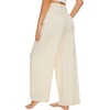 image:imageWiWi Womens Pajama Pants Bamboo Viscose Super Soft Wide Leg Palazzo Lounge Yoga Cooling Sleep Bottoms with Pockets SXXLDcreamiron Grey