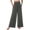 image:imageWiWi Womens Pajama Pants Bamboo Viscose Super Soft Wide Leg Palazzo Lounge Yoga Cooling Sleep Bottoms with Pockets SXXLDcreamiron Grey