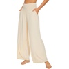 image:imageWiWi Womens Pajama Pants Bamboo Viscose Super Soft Wide Leg Palazzo Lounge Yoga Cooling Sleep Bottoms with Pockets SXXLDcreamiron Grey