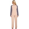 image:imageWiWi Womens Pajama Set Comfy Long Sleeve Tee Pants Sleepwear Soft Viscose from Bamboo 2 Piece Nightwear Pjs SXXLEbeigeDark Grey