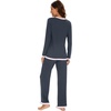 image:imageWiWi Womens Pajama Sets Soft Long Sleeves Top with Pants Cooling PJ 2 Piece Viscose from Bamboo Loungewear Set SXXLAmidnight Blue