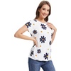 image:imageWiWi Womens Pajama Tops Soft Crew Neck Sleep Shirt Loose Short Sleeves TShirt Viscose from Bamboo SXXLDaisy