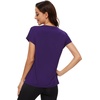 image:imageWiWi Womens Pajama Tops Soft Crew Neck Sleep Shirt Loose Short Sleeves TShirt Viscose from Bamboo SXXLDark Purple
