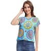 image:imageWiWi Womens Pajama Tops Soft Crew Neck Sleep Shirt Loose Short Sleeves TShirt Viscose from Bamboo SXXLDatura
