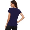 image:imageWiWi Womens Pajama Tops Soft Crew Neck Sleep Shirt Loose Short Sleeves TShirt Viscose from Bamboo SXXLNavy
