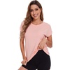 image:imageWiWi Womens Pajama Tops Soft Crew Neck Sleep Shirt Loose Short Sleeves TShirt Viscose from Bamboo SXXLPeach Pink