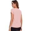image:imageWiWi Womens Pajama Tops Soft Crew Neck Sleep Shirt Loose Short Sleeves TShirt Viscose from Bamboo SXXLPeach Pink