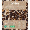 image:imageWiWi Womens Pajamas Set Bamboo Viscose Super Soft Short Sleeve Top Ruffle Shorts Sleepwear Cooling Pj Sets SXXLAbrown Leopard