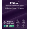 image:imageWiWi Womens Pajamas Set Bamboo Viscose Super Soft Short Sleeve Top Ruffle Shorts Sleepwear Cooling Pj Sets SXXLAdark Purple