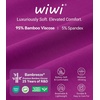 image:imageWiWi Womens Pajamas Set Bamboo Viscose Super Soft Short Sleeve Top Ruffle Shorts Sleepwear Cooling Pj Sets SXXLAdark Reddish Purple