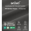 image:imageWiWi Womens Pajamas Set Bamboo Viscose Super Soft Short Sleeve Top Ruffle Shorts Sleepwear Cooling Pj Sets SXXLAiron Grey