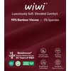 image:imageWiWi Womens Pajamas Set Bamboo Viscose Super Soft Short Sleeve Top Ruffle Shorts Sleepwear Cooling Pj Sets SXXLAredwhite Plaid