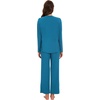 image:imageWiWi Womens Pajamas Set Sleepwear Loungewear Long Sleeve Pajama Sets Soft Pjs Viscose from Bamboo 2 Piece PJ SXXLAteal Blue