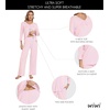 image:imageWiWi Womens Pajamas Set Sleepwear Loungewear Long Sleeve Pajama Sets Soft Pjs Viscose from Bamboo 2 Piece PJ SXXLDpink