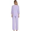 image:imageWiWi Womens Pajamas Set Sleepwear Loungewear Long Sleeve Pajama Sets Soft Pjs Viscose from Bamboo 2 Piece PJ SXXLDtaro Purple