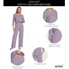 image:imageWiWi Womens Pajamas Set Sleepwear Loungewear Long Sleeve Pajama Sets Soft Pjs Viscose from Bamboo 2 Piece PJ SXXLDviolet