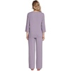 image:imageWiWi Womens Pajamas Set Sleepwear Loungewear Long Sleeve Pajama Sets Soft Pjs Viscose from Bamboo 2 Piece PJ SXXLDviolet