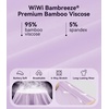 image:imageWiWi Womens Pajamas Sets Bamboo Viscose Short Sleeve Top with Capri Pants Super Soft Lounge Cooling Sleepwear Pjs SXXLBlight Purple