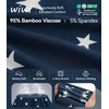image:imageWiWi Womens Tracksuit Set Viscose from Bamboo Loungewear 2 Piece Outfit Long Pants Jogger Sets SXXLAdark Navy Star