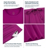 image:imageWiWi Womens Tracksuit Set Viscose from Bamboo Loungewear 2 Piece Outfit Long Pants Jogger Sets SXXLAdark Reddish Purple