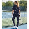 image:imageWiWi Womens Tracksuit Set Viscose from Bamboo Loungewear 2 Piece Outfit Long Pants Jogger Sets SXXLAnavy Stars