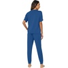 image:imageWiWi Womens Tracksuit Set Viscose from Bamboo Loungewear 2 Piece Outfit Long Pants Jogger Sets SXXLAprussian Blue