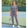 image:imageWiWi Womens Tracksuit Set Viscose from Bamboo Loungewear 2 Piece Outfit Long Pants Jogger Sets SXXLApurplish Grey