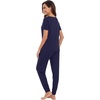 image:imageWiWi Womens Tracksuit Set Viscose from Bamboo Loungewear 2 Piece Outfit Long Pants Jogger Sets SXXLBnavy