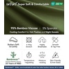 image:imageWiWi Womens Viscose from Bamboo Nightgown Long Sleeve Nightshirt Soft Sleep Dress Loose Comfy Pajama Sleepwear SXXLBarmy Green