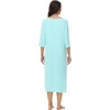 image:imageWiWi Womens Viscose from Bamboo Nightgowns 34 Sleeves Nightshirts Full Length Soft Knit Sleep Shirts SXXLAaqua
