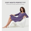image:imageWiWi Womens Viscose from Bamboo Nightgowns 34 Sleeves Nightshirts Full Length Soft Knit Sleep Shirts SXXLBlavender