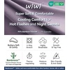 image:imageWiWi Womens Viscose from Bamboo Nightgowns Long Sleeve Cooling Crewneck Sleepshirts Casual Gown Super Soft Sleep Shirt SXXLAviolet