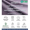 image:imageWiWi Womens Viscose from Bamboo Nightgowns Long Sleeve Cooling Crewneck Sleepshirts Casual Gown Super Soft Sleep Shirt SXXLCviolet