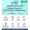 image:imageWiWi Womens Viscose from Bamboo Nightgowns Long Sleeve Cooling Crewneck Sleepshirts Casual Gown Super Soft Sleep Shirt SXXLDaqua