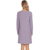 image:imageWiWi Womens Viscose from Bamboo Nightgowns Long Sleeve Cooling Crewneck Sleepshirts Casual Gown Super Soft Sleep Shirt SXXLDviolet