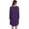image:imageWiWi Womens Viscose from Bamboo Nightgowns Long Sleeve Cooling Crewneck Sleepshirts Casual Gown Super Soft Sleep Shirt SXXLFdark Purple