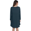image:imageWiWi Womens Viscose from Bamboo Nightgowns Long Sleeve Cooling Crewneck Sleepshirts Casual Gown Super Soft Sleep Shirt SXXLFdeep Teal