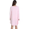 image:imageWiWi Womens Viscose from Bamboo Nightgowns Long Sleeve Cooling Crewneck Sleepshirts Casual Gown Super Soft Sleep Shirt SXXLFpink